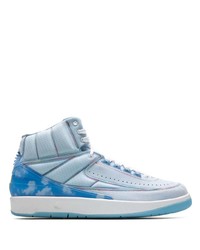 Sneakers alte di tela azzurre di Jordan