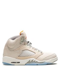 Sneakers alte di tela beige di Jordan