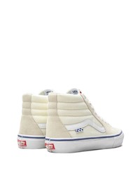 Sneakers alte di tela beige di Vans
