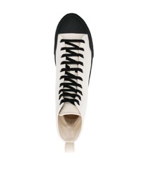 Sneakers alte di tela bianche di Jil Sander