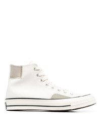 Sneakers alte di tela bianche di Converse