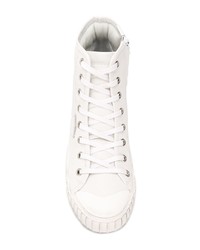 Sneakers alte di tela bianche di Philippe Model