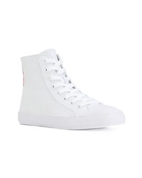 Sneakers alte di tela bianche di Calvin Klein 205W39nyc