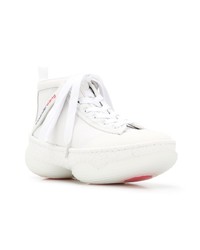 Sneakers alte di tela bianche di Alexander Wang