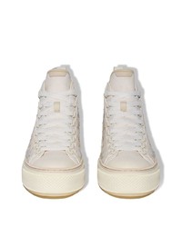 Sneakers alte di tela bianche di Amiri