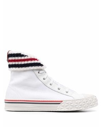 Sneakers alte di tela bianche di Thom Browne