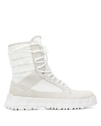 Sneakers alte di tela bianche di Versace