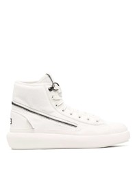 Sneakers alte di tela bianche di Y-3