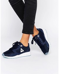Sneakers alte di tela blu scuro di Le Coq Sportif
