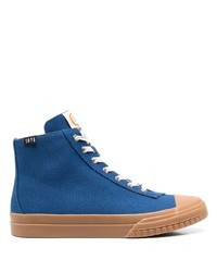 Sneakers alte di tela blu di Camper