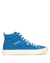 Sneakers alte di tela blu di Cariuma