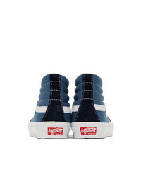 Sneakers alte di tela blu di Vans