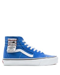 Sneakers alte di tela blu di Vans
