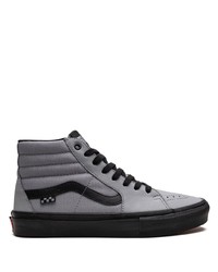 Sneakers alte di tela grigie di Vans