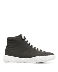Sneakers alte di tela grigio scuro di Camper