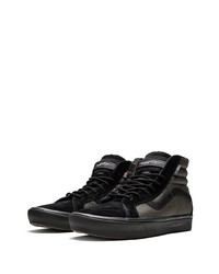 Sneakers alte di tela grigio scuro di Vans