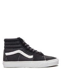 Sneakers alte di tela grigio scuro di Vans