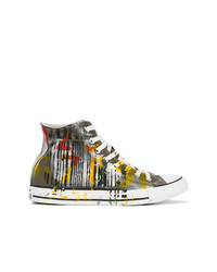 Sneakers alte di tela multicolori di Converse