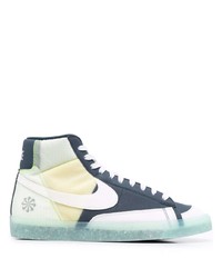 Sneakers alte di tela multicolori di Nike