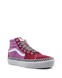 Sneakers alte di tela multicolori di Vans