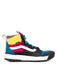 Sneakers alte di tela multicolori di Vans