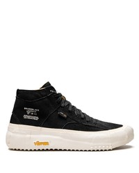 Sneakers alte di tela nere di Brand Black