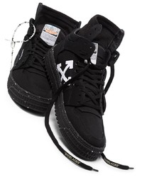 Sneakers alte di tela nere di Off-White
