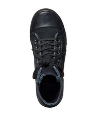 Sneakers alte di tela nere di Balenciaga