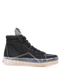 Sneakers alte di tela nere di Rhude