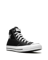 Sneakers alte di tela nere di Converse