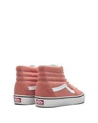 Sneakers alte di tela rosa di Vans