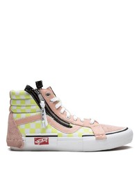 Sneakers alte di tela rosa di Vans