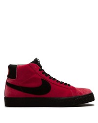 Sneakers alte di tela rosse di Nike