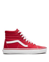 Sneakers alte di tela rosse di Vans