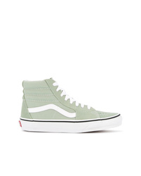 Sneakers alte di tela verde menta di Vans