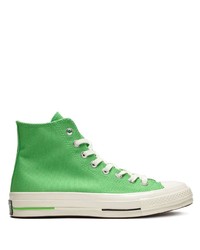 Sneakers alte di tela verdi di Converse