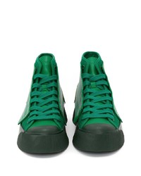 Sneakers alte di tela verdi di JW Anderson