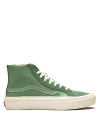 Sneakers alte di tela verdi di Vans