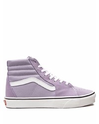 Sneakers alte di tela viola chiaro di Vans