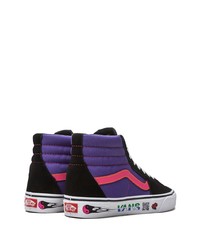 Sneakers alte di tela viola di Vans