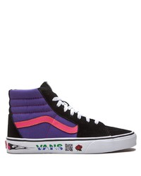 Sneakers alte di tela viola di Vans