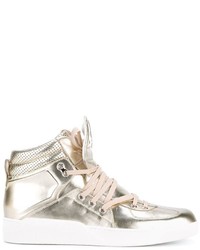 Sneakers alte dorate di Dolce & Gabbana