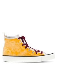Sneakers alte gialle di Lanvin