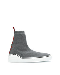 Sneakers alte grigio scuro di Givenchy