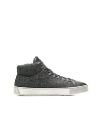 Sneakers alte grigio scuro di Santoni