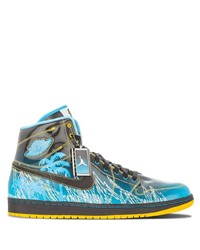 Sneakers alte in pelle acqua di Jordan