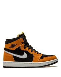 Sneakers alte in pelle arancioni di Jordan