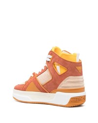 Sneakers alte in pelle arancioni di Just Don