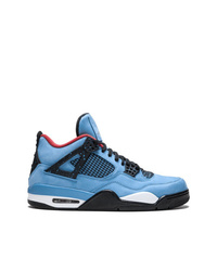 Sneakers alte in pelle azzurre di Jordan