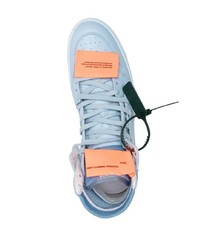 Sneakers alte in pelle azzurre di Off-White